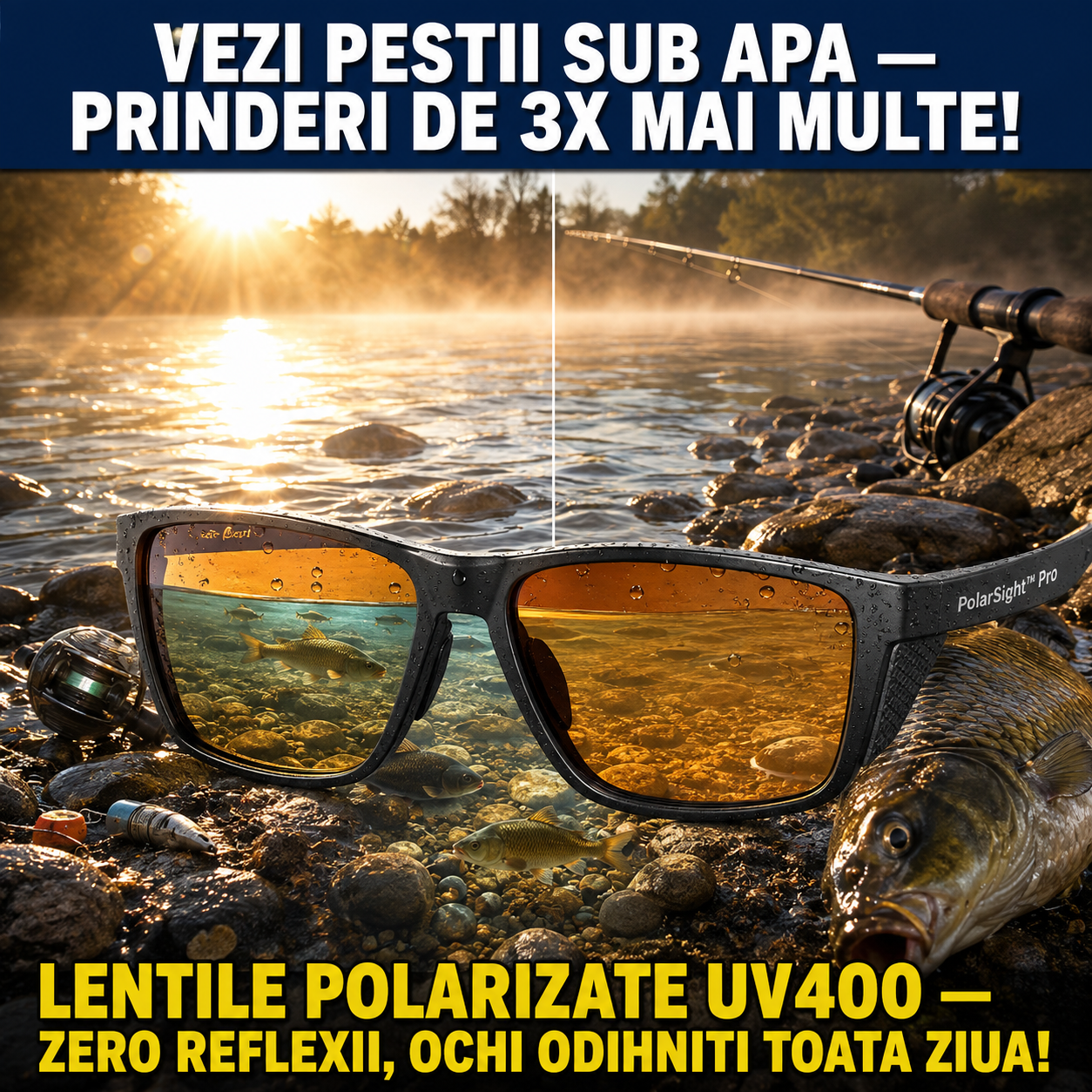 Ochelari Polarizati de Pescuit